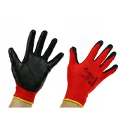 Delovne rokavice 8 Rdeči nitril 06594