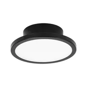 LIGHTME LED stropna svetilka Aqua O 14,7 cm črna - Kopalnica - Sodobni - Kovina