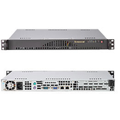 Supermicro 1U Chassis, 200W PS (low noise), 2x 3.5 Internal HDD bays (CSE-512L-200B)