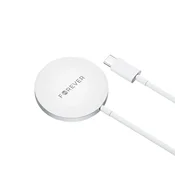 Brezžični magnetni polnilnik Forever MAWC-100, 15W – siv