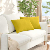 Jastucici za sofu 2 pcs Žuta 60 x 40 cm Kordura tekstil