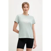 Pamucna majica Helly Hansen CORE GRAPHIC za žene, boja: zelena, 54592