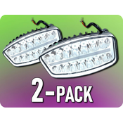 KAMAR Sprednja LED luč + pozicijska luč, 50W+8W, 4000LM, 12/24V/2-PACK! [L3419]