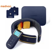 MEDIVON ULTRA EMS PRO mišični elektrostimulator, profesionalni/medicinski, 3D NeckFit, celovita EMS mišična terapija, polnilna baterija, funkcija gretja, magnetno delovanje, +2 elektrodi, +daljinec - MEDIVON - Bonajo