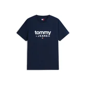 Tommy Jeans Majica Graphic DM0DM23376 Mornarsko modra Slim Fit