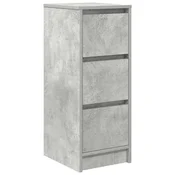 Vidaxl Komoda betonsko siva 29,5x34x76 cm inženirski les