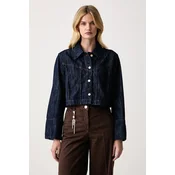 BOSS Orange srajca ženska denim C_SHIRT