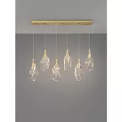BELLINA LED LUSTER 6X ZLATNA/STAKLO 24W IP20 3000K TRIAC PRIGUŠLJIVA NL9187013