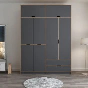 Hanah Home Garderober Elina-8908, 185x253x52 cm, Antracit