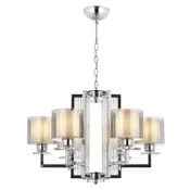 Opviq Luster Av-4285-6K, 90 cm, Crno-srebrne boje