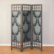 Homestyle4U Pregrada za prostor, 3-delna pregrada, 120x2x170 cm, rjava
