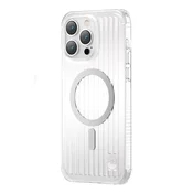 Kingxbar Magnetno etui za iPhone 14 Plus MagSafe iz serije PQY Go Out, srebrno