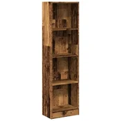 Vidaxl Knjižna omara starinski les 40x24x143 cm inženirski les