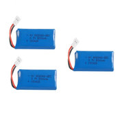 3 Pieces 3.7v, 500mAh Rechargeable Lipo Batteries for Rc Quadcopter Drones HUBSAN X4 H107L H107C H107D H107 V252 JXD 385