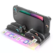 RGB stanica za punjenje i pohranu 4 kontrolera Nintendo Switch 2