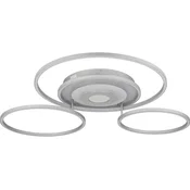 Globo 67824-60 - prigušiva LED plafonska lampa MILES 60W/230V 80,8x99,2 cm srebrna + daljinski upravljac