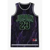 Jordan Majica svetlo zelena/temno liila/črna/bela