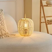Namizna svetilka Pauleen Boho Glow - Dnevna soba/jedilnica - Skandinavski - bež - Les