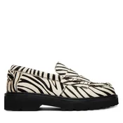 Čevlji brez vezalk Tommy Jeans Tjw Archive 01 Low Zebra Loafer EN0EN03064 Pisana