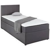P & B POSTELJA Z VZMETNICO 90 cm x 200 cm , tekstil siva