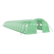 Staklenik s celicnim okvirom zeleni 72 m2 18 x 4 x 2 m