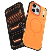Overboard Ovitek za iPhone 17 Pro Max z MagSafe, oranžen, odporen proti udarcem
