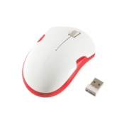 LogiLink ID0129 RF Wireless Optical 1200DPI Ambidextrous Red,White mice