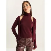 Bianco Lucci Bluza Blusen burgund