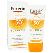 Eucerin Sun Cream krema za sončenje za suho kožo SPF 50+ (Face Cream) 50 ml
