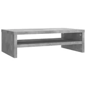 Vidaxl Stojalo za ekran betonsko sivo 42x24x13 cm iverna plošča
