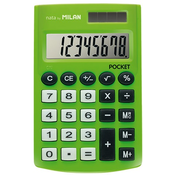 Kalkulator Milan - Pocket, 8 znamenki, zeleni