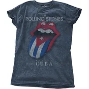 The Rolling Stones Havana Cuba (Wash Collection) Denim Blue S Ženske Majica