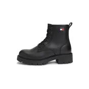 Pohodni čevlji Tommy Jeans Tjw Cleated Lace Up Boots EN0EN03104 Črna