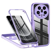 Hibridni Full body ovitek Techsuit ColorVerse 360 za Xiaomi 14 Ultra - purple