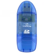 Titanum TA101B Titanium blue SDHC čitalec kartic