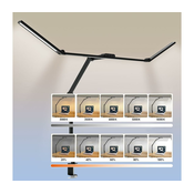 LED prigušiva fleksibilna stona lampa LED/36W/230V 3000-6500K CRI 92 crna