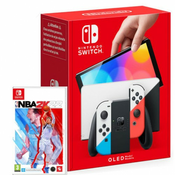 Nintendo Switch OLED 7 64GB bele ali črne barve + NBA