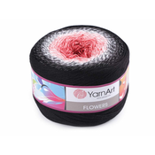 Pletena preja Flowers 250 g - (260) roza