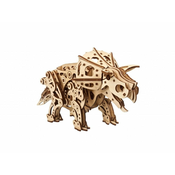 UGEARS 3D lesena mehanska sestavljanka Triceratops