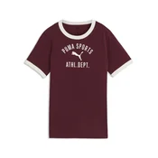 PUMA Varsity Relaxed Tee Youth, Age, Ruby Shimmer, 13-14Y