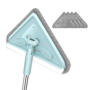 WIRELESS PLACE 2024 Triangle Mop, čistilna krpa z dolgim ??ročajem, večnamenska trikotna krpa za strop, steno, tla Wi, (22115702)
