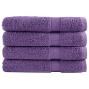 Vidaxl Premium brisače SOLUND 4 kos vijolična 80x200 cm 600 g/m2