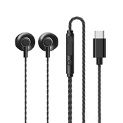 In-Ear ušesne slušalke RM-711a Wired, Type C, Remax, 1.2m, črna