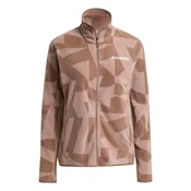 adidas Terrex Multi Printed Full-Zip dámska mikina, earth strata/trace brown (S)