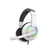 BARACUDA naglavne žične gaming slušalke z mikrofonom Hydra BGH-021-W, bela