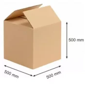 TRANSPORTNA KARTONSKA ŠKATLA PETSLOJNA 500x500x500mm
