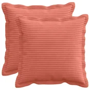 vidaXL Prevleka za blazino 2 kos HOUTEN Rdeče oranžna 45 x 45 cm