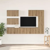 vidaXL Komplet TV omaric 6 pcs artisan hrast 30.5 x 30 x 90 cm