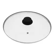Pokrov 26cm/steklo, inox rob