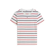 Tommy Jeans Majica Essential DW0DW17383 Bela Slim Fit